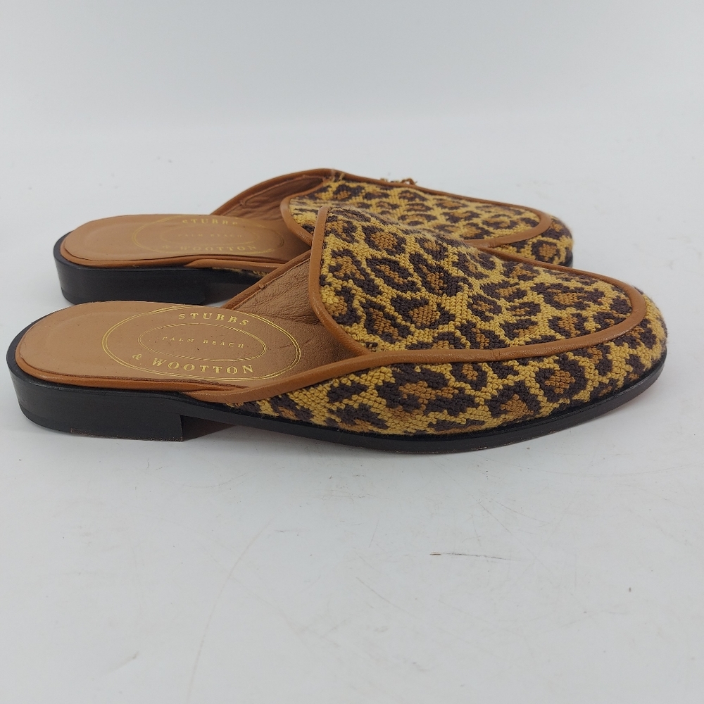 Stubbs & Wooton Jane Needlepoint Mule Size 6